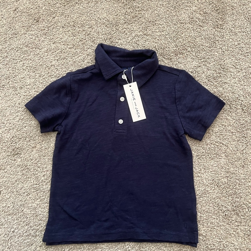 Janie and Jack Classic Navy Polo for Kids